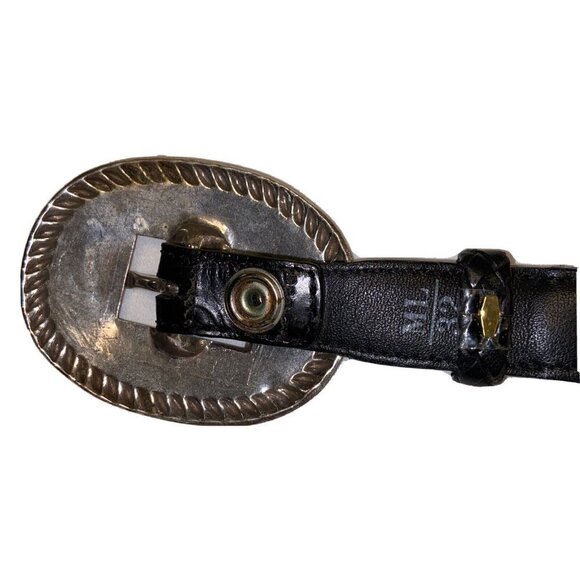 Brighton Vintage Calf Hair Zebra Cheetah Croc Embossed Belt Size 32 Large Q3903 - Picture 8 of 10